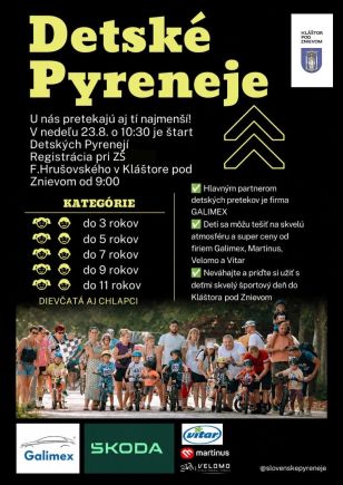 Znievske dni cyklistiky 2026 - detské preteky